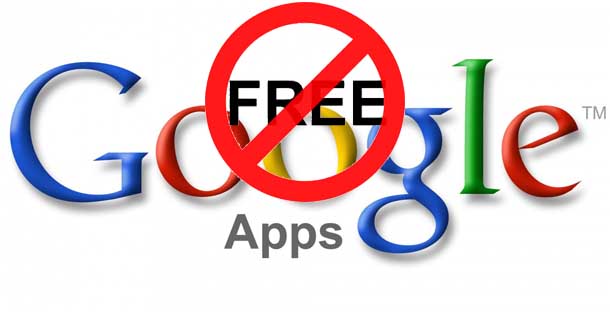 Google Apps Free No More
